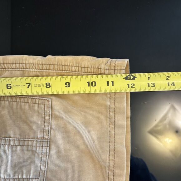 Abercrombie & Fitch Vintage Y2K Tan Corduroy Mini Micro Skirt 0 Low Rise Preppy - Picture 6 of 6